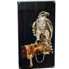 Нарды из морёного дуба и янтаря "Соколиная охота" коллекции "Классика" Нарды из морёного дуба и янтаря "Соколиная охота" коллекции "Классика"